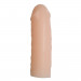 Удлиняющая реалистичная насадка на пенис Nature Skin Penis Sleeve телесный