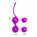 Вагінальні кульки PRETTY LOVE Kegel фіолетові, 16 х 3.3 см