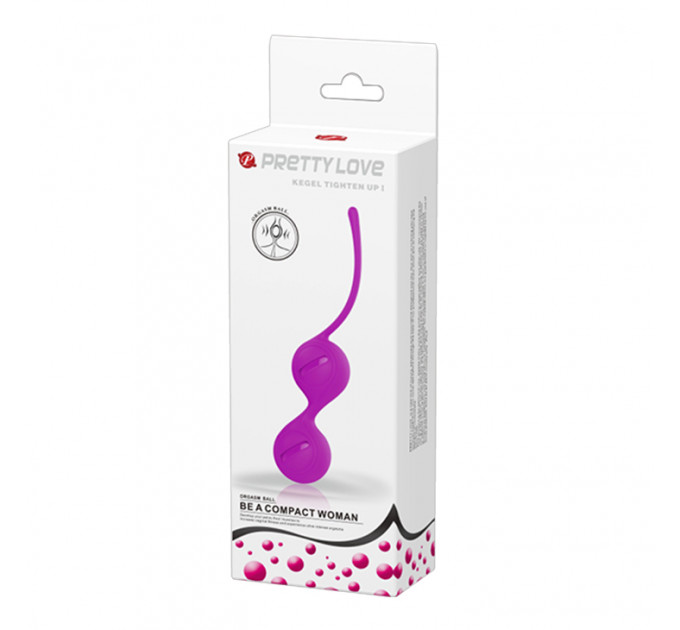 Вагінальні кульки PRETTY LOVE Kegel фіолетові, 16 х 3.3 см
