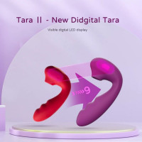 Вакуумний стимулятор BeYourLover Tara Purple з вагінальним відростком та підігрівом, фіолетовий