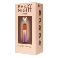 Вакуумный стимулятор клитора в форме помады Every Night Toys с 7 режимами всасывания