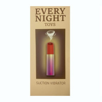 Вакуумний стимулятор клітора у формі помади Every Night Toys з 7 режимами всмоктування