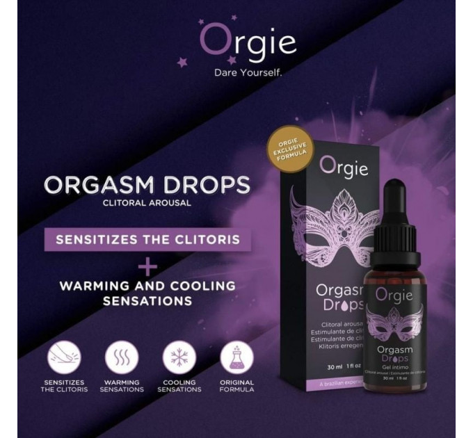 Возбуждающие капли для клитора «ORGASM DROPS» Orgie