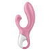 Вибратор кролик Satisfyer Air Pump Bunny 2 с технологией давления воздуха, розовый
