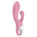 Вибратор кролик Satisfyer Air Pump Bunny 2 с технологией давления воздуха, розовый