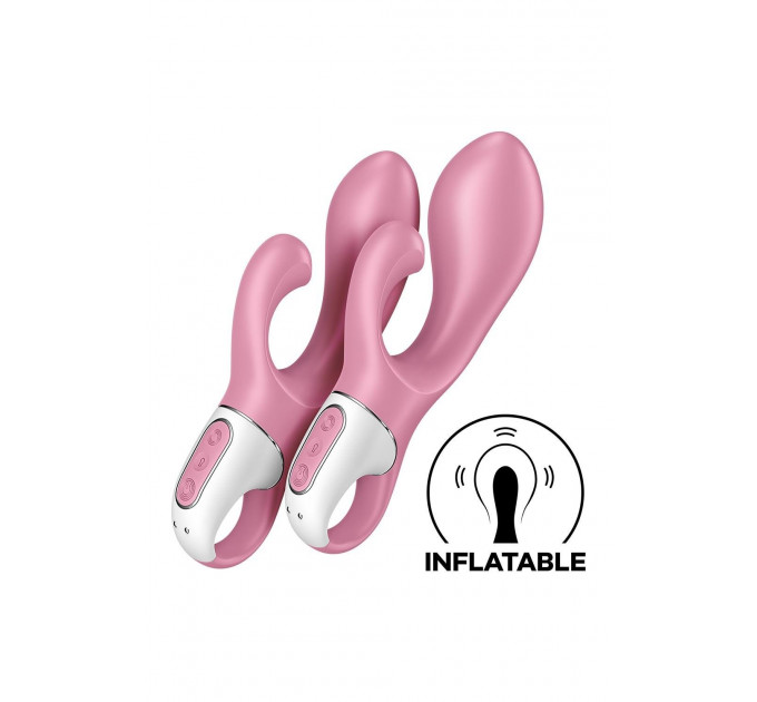 Вибратор кролик Satisfyer Air Pump Bunny 2 с технологией давления воздуха, розовый