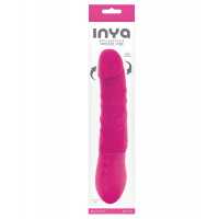 Вибратор Realistic Vibrating Silicone Dildo Rechargeable 7 Speeds Inya Twister 9 In. Pink