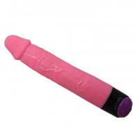 Вибратор реалистичный мультискоростной Jelly Vibe, розовый, 23.3 см х 3.3 см
