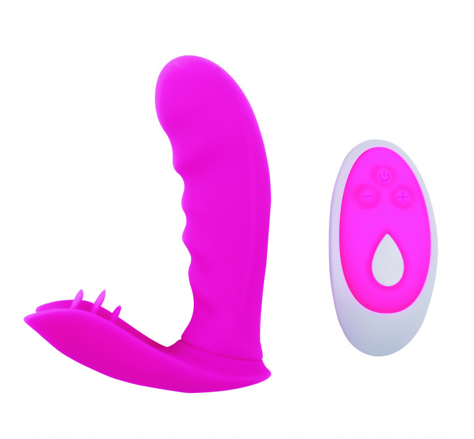 Вібратор із кліторальною стимуляцією Chisa Intimate Melody Strapless Strap-on, рожевий