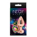 Анальная пробка REAR ASSETS ROSE GOLD HEART RAINBOW, M