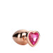 Dt21789 анальна пробка з серцем GLEAMING LOVE ROSE GOLD PLUG SMALL
