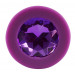 Анальная силиконовая пробка с камнем You2Toys Colorful Joy Jewel, фиолетовая, Medium