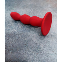Анальна пробка хвиляста Loveshop Red 12 см * 2,5 см