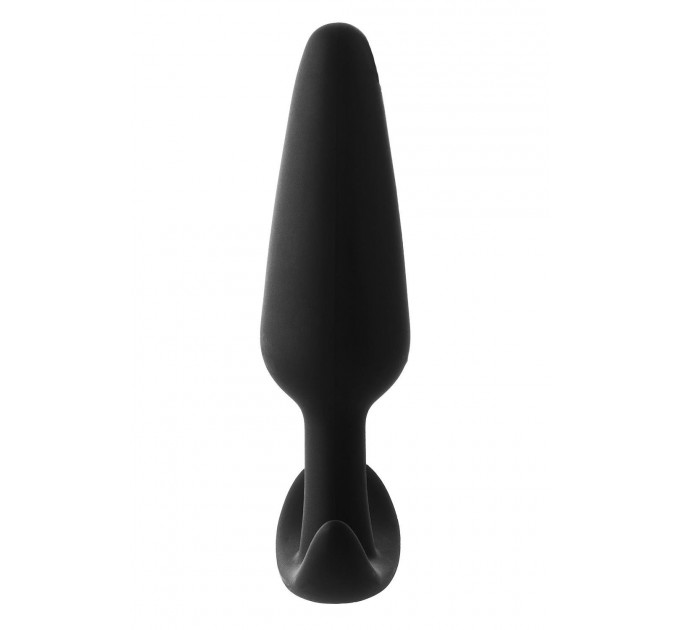 Анальний плаг чорний Dreamtoys FantASStic Smooth зі стопером у формі якоря, Large