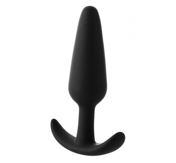 Анальний плаг чорний Dreamtoys FantASStic Smooth зі стопером у формі якоря, Large
