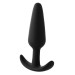 Анальний плаг чорний Dreamtoys FantASStic Smooth зі стопером у формі якоря, Large