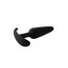 Анальний плаг чорний Dreamtoys FantASStic Smooth зі стопером у формі якоря, Large