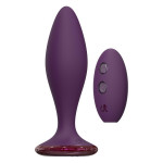 Анальний вібратор Dreamtoys Glam з пультом, фіолетовий, 12.8 см