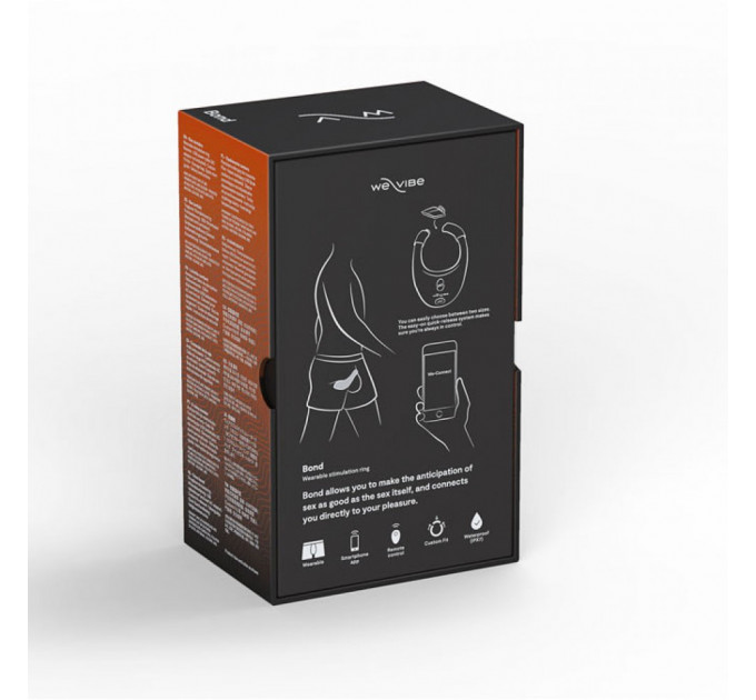 Эрекционное виброкольцо WE-VIBE Bond с управлением приложением и пультом