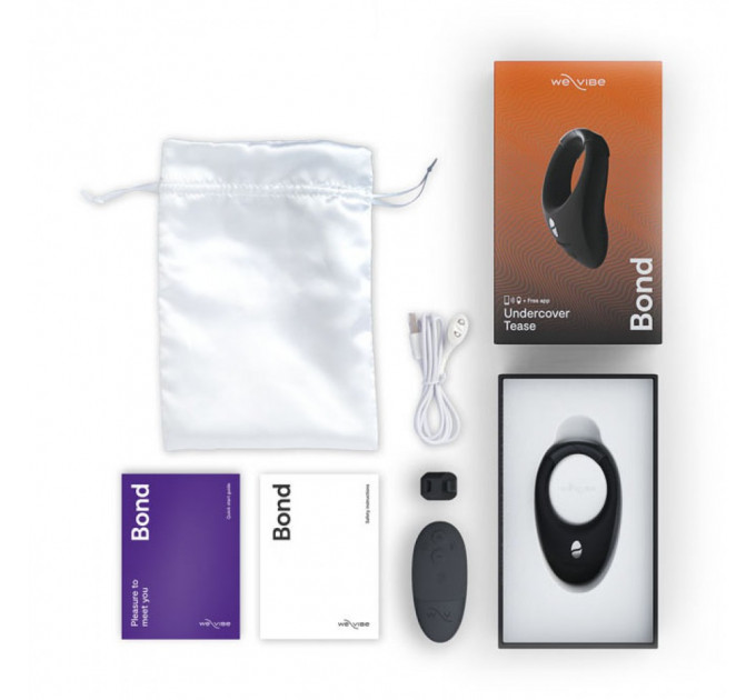 Эрекционное виброкольцо WE-VIBE Bond с управлением приложением и пультом