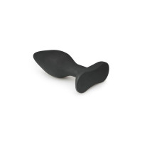 ET198BLK Анальная пробка Easytoys, силиконовая, черная, 12х4 см