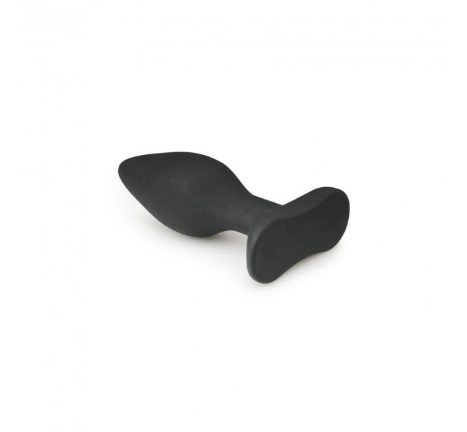 ET198BLK Анальная пробка Easytoys, силиконовая, черная, 12х4 см