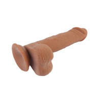Фалоімітатор реалістичний з мошонкою на присосці Chisa T-skin ReaL Wild Penetrator, бежевий