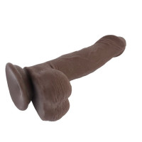 Фалоімітатор з присоскою Chisa T-skin ReaL Wild Penetrator, коричневий, 21.5 см