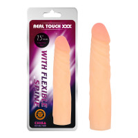 Фаллоимитатор с хребтом Chisa Real Touch XXX Dildo 7,5 реалистичный, бежевый