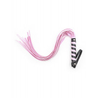 Флогер зі штучної шкіри Star Night із чорно-рожевою ручкою, One Size Флогер зі штучної шкіри Star Night із чорно-рожевою ручкою, One Size