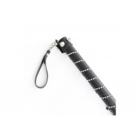 Флогер DS Fetish Bling flogger with glass diampnd black