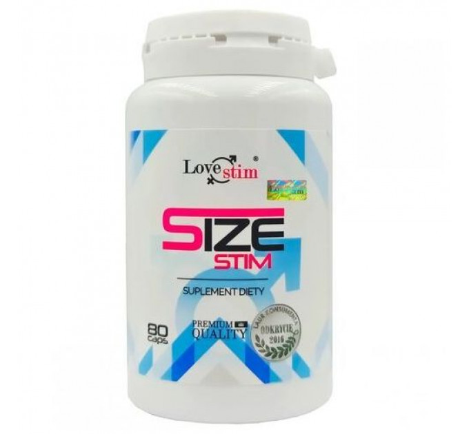 Капсулы возбуждающие для мужчин Lovestim SIZE STIM 80 шт