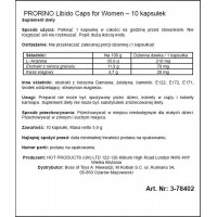 Капсулы женские PRORINO Premium для повышения либидо (цена за упаковку, 10 капсул)