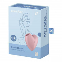 Клиторальный вакуумный вибратор Сердце Satisfyer Cutie Heart, розовый