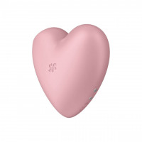 Клиторальный вакуумный вибратор Сердце Satisfyer Cutie Heart, розовый