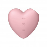Клиторальный вакуумный вибратор Сердце Satisfyer Cutie Heart, розовый