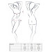 Комплект с открытым бюстом BRIDA SET WITH OPEN BRA black S/M - Passion