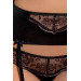 Комплект с открытым бюстом BRIDA SET WITH OPEN BRA black S/M - Passion