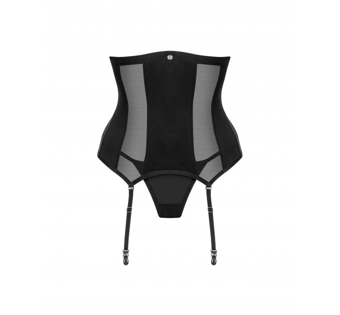 Корсет под грудь и стринги Obsessive Chic Amoria черный, XS/S