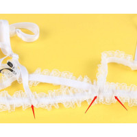 Костюм школярки Star Night 4 предмети, біло-червоний, XL-2XL