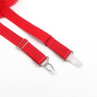 Мереживний пояс для панчіх StarNight червоний, XS-S