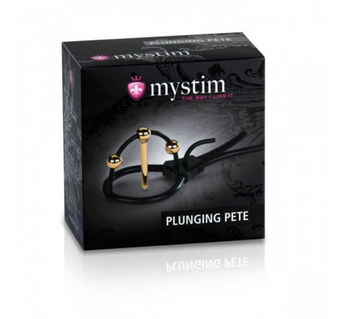 Лассо на пеніс з уретральним катетером та електростимуляцією MYSTIM - Mystim Plunging Pete