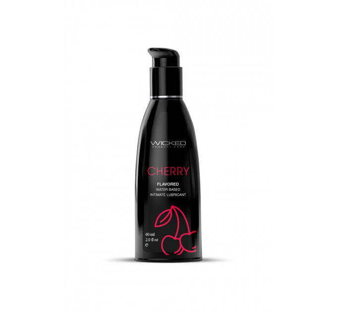 Лубрикант на водной основе с ароматом и вкусом вишни WICKED CHERRY 60 ML