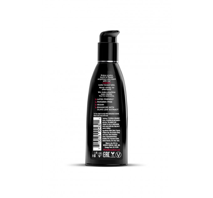 Лубрикант на водной основе с ароматом и вкусом вишни WICKED CHERRY 60 ML