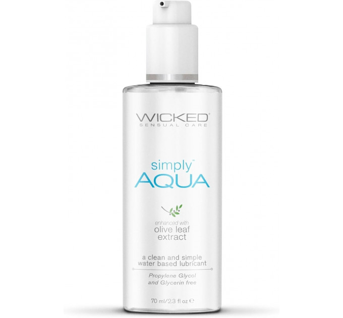 Лубрикант на водной основе WICKED SIMPLY AQUA 70ML Лубрикант на водной основе WICKED SIMPLY AQUA 70ML