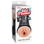 Мастурбатор Вагіна в чорній колбі Pipedream PDX Extreme Wet Pussies, що самозмазується