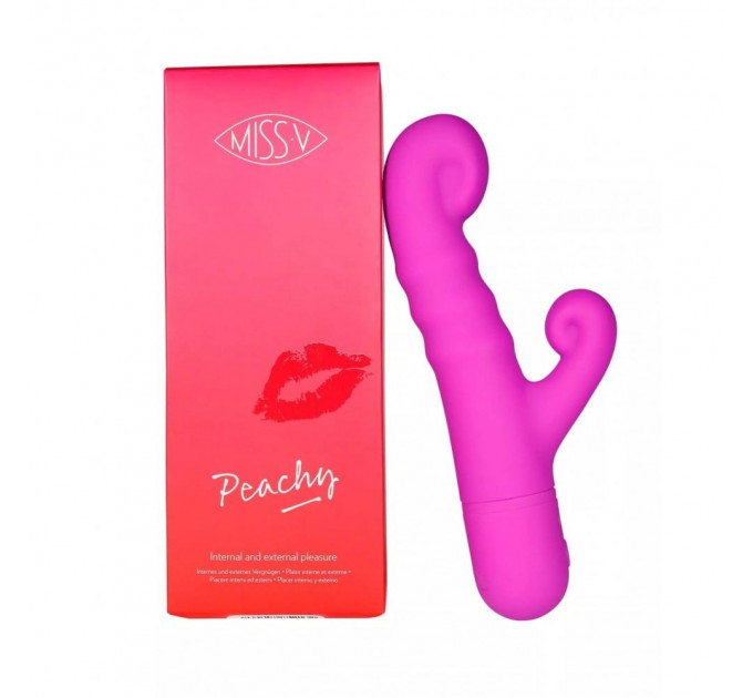 Вибратор-кролик Peachy Pretty Violet Miss V, розовый