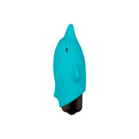 Мини-вибратор в виде дельфинчика, голубой, Adrien Lastic Pocket Vibe Flippy Blue, 7,5 х 2,5 см