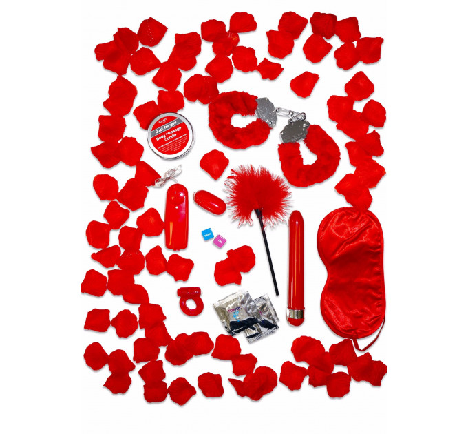 Набор БДСМ игрушек подарочный Toy Joy Romance Gift Set, красный