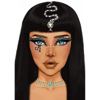 Наклейка с драгоценностями Leg Avenue Клеопатры Cleopatra face jewels sticker
